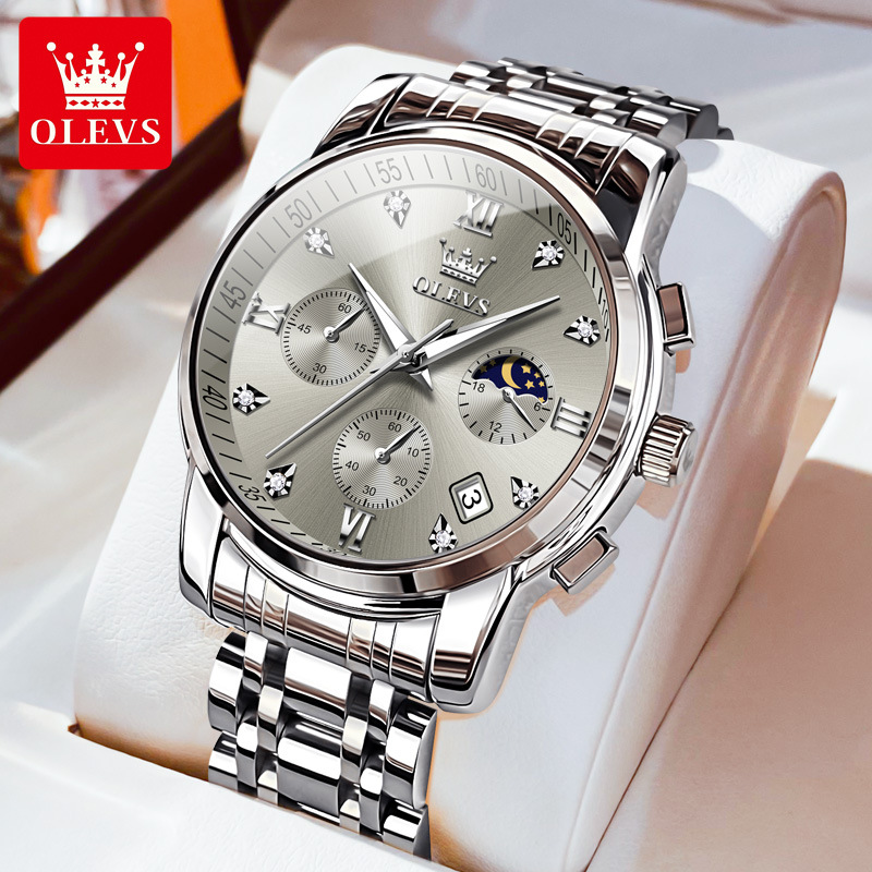 시2858 스틸 밴드 그레이 남성용 - 신상