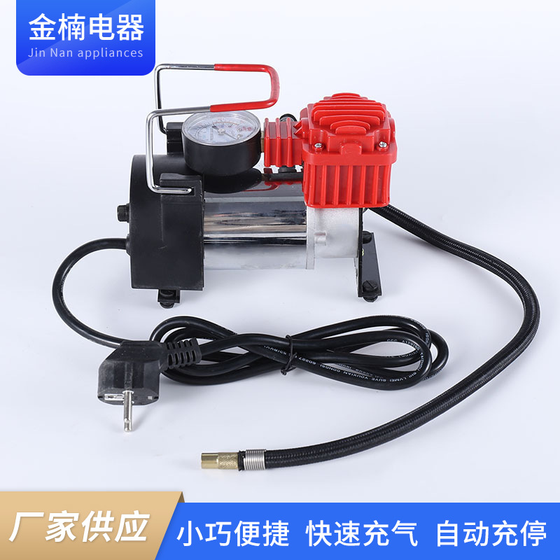 厂家批发220V家用电动充气泵 车用金属打气泵 电动轮胎充气机