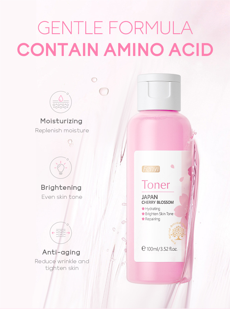 Cross-border fenyi Japanese Cherry Blossom Water 100ml Hydrating and Moisturizing Toner Skin care products Cross-border supply undefined