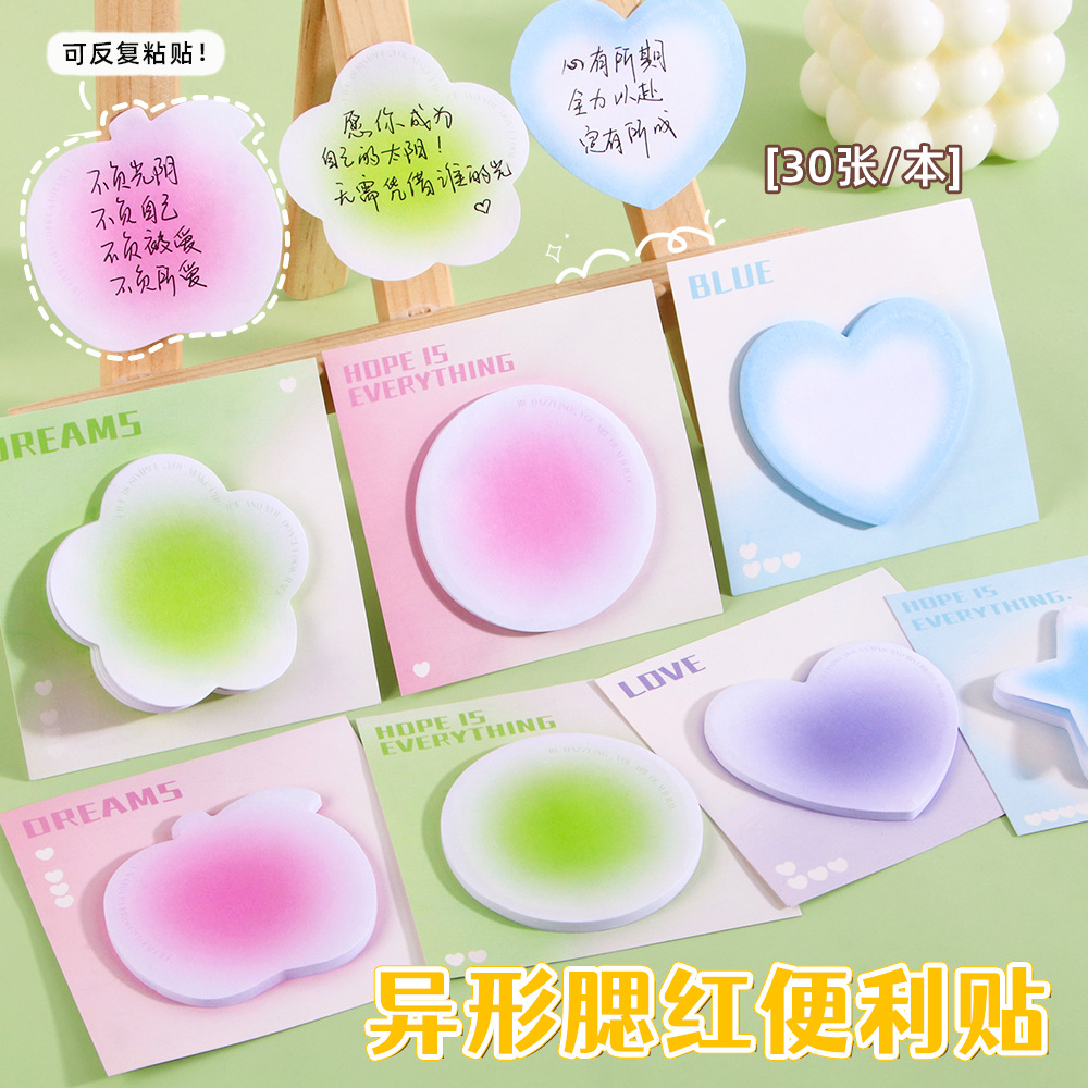 Colocado en forma extraña en el viento de alto nivel de los estudiantes mensaje de nota pegada mano desgarrador notebook al por mayor