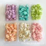 手工原材料迷你漂白花头