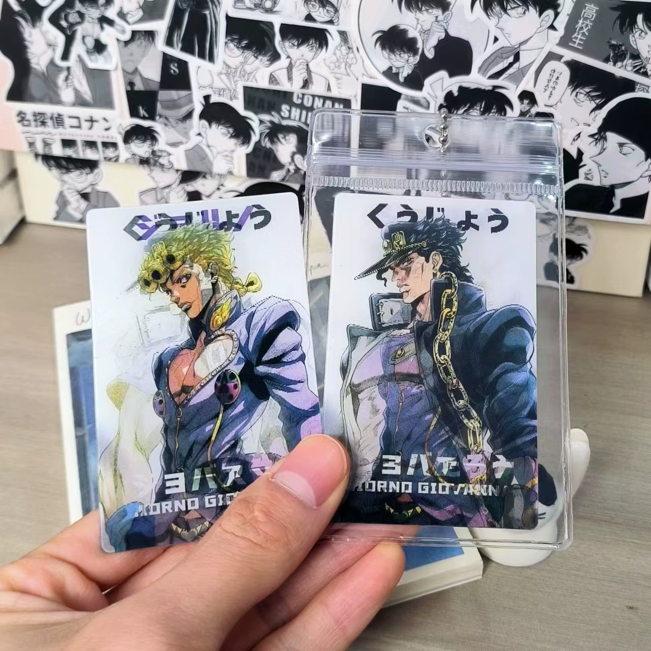 JoJo's удивительное приключение тёрочная карта пустой лента Джотаро Цулун кулон-брелок для друзей