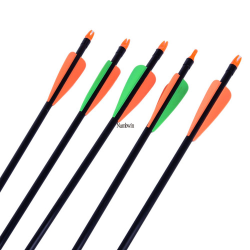 Sticky feather arrow bow fiberglass arrow training competition scenic area arrow 8mm arrow shaft Baotou arrow archery equipment