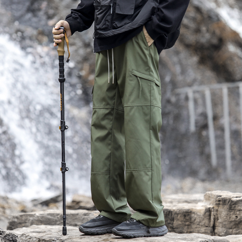 啄木鸟冲锋裤子男款夏季薄款潮流防风美式机能登山裤男士工装裤|undefined