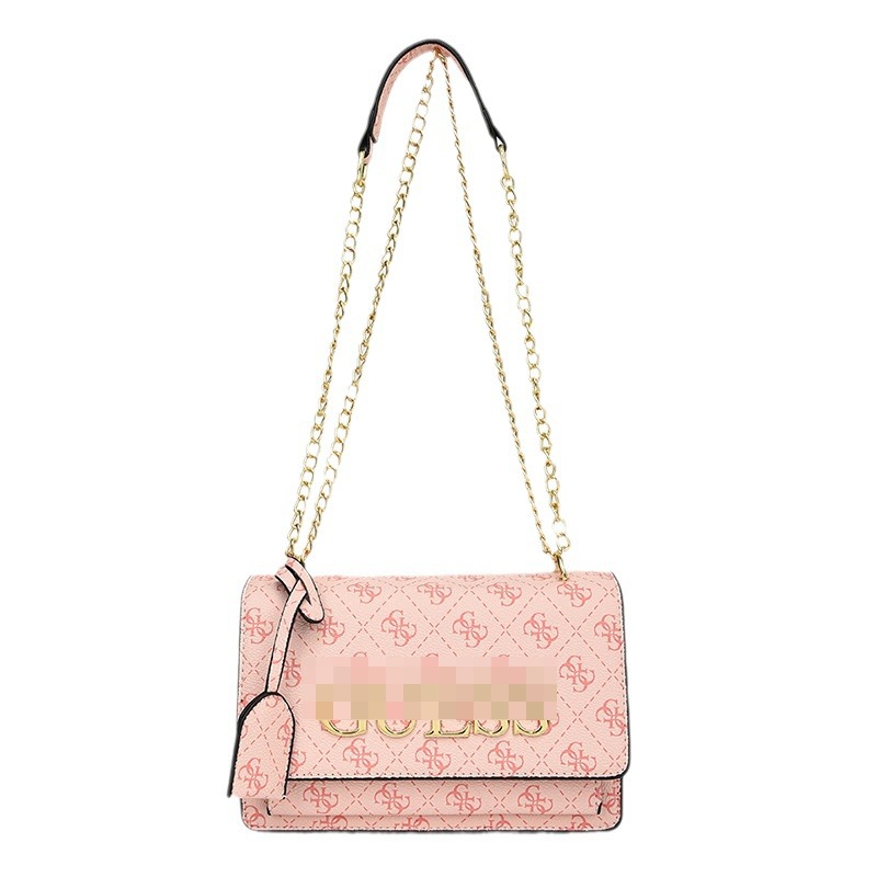 Bolsos transfronterizos para mujer 2024 nuevo nicho de moda de alta gama bolso cuadrado pequeño con letras impresas bolso de mensajero de todo fósforo