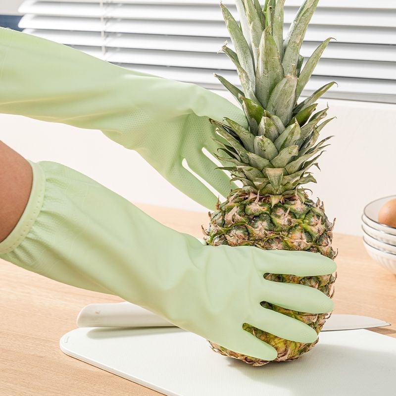 Guantes de lavado de platos, guantes de cocina para tareas domésticas, guantes de limpieza de PVC de una sola capa para lavar la ropa, no lastimar las manos.