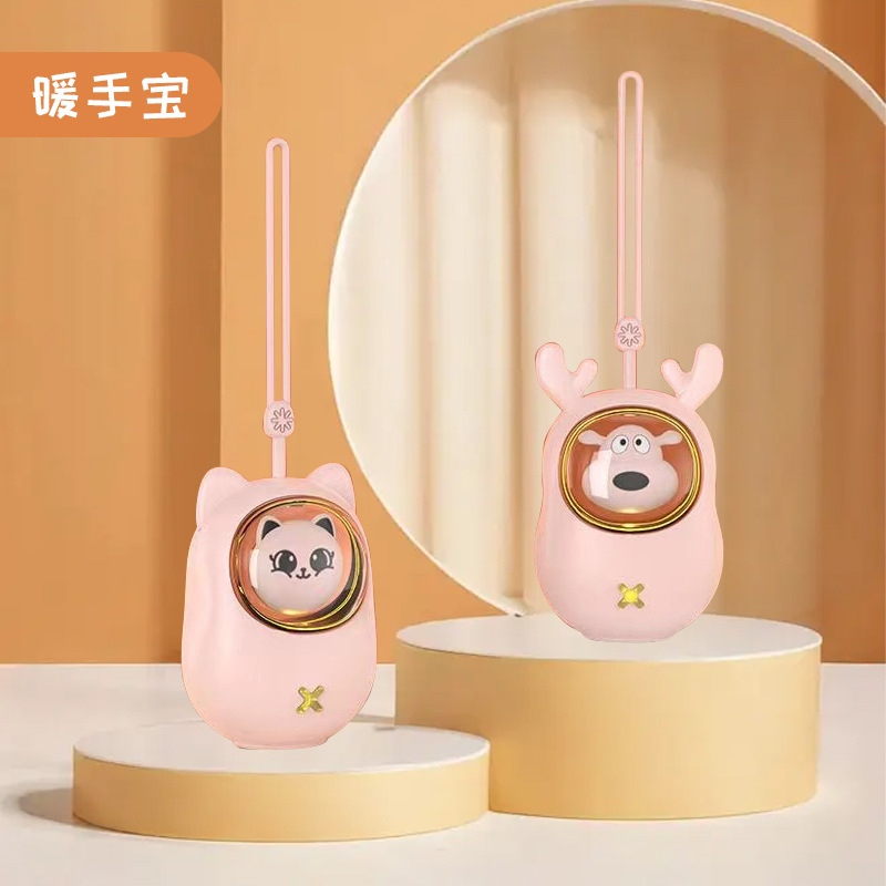 Nuevo calentador de mano de la tira de dibujos animados lindos y compactos portátiles calentadores de mano USB recargable regalos de invierno para bebés calientes