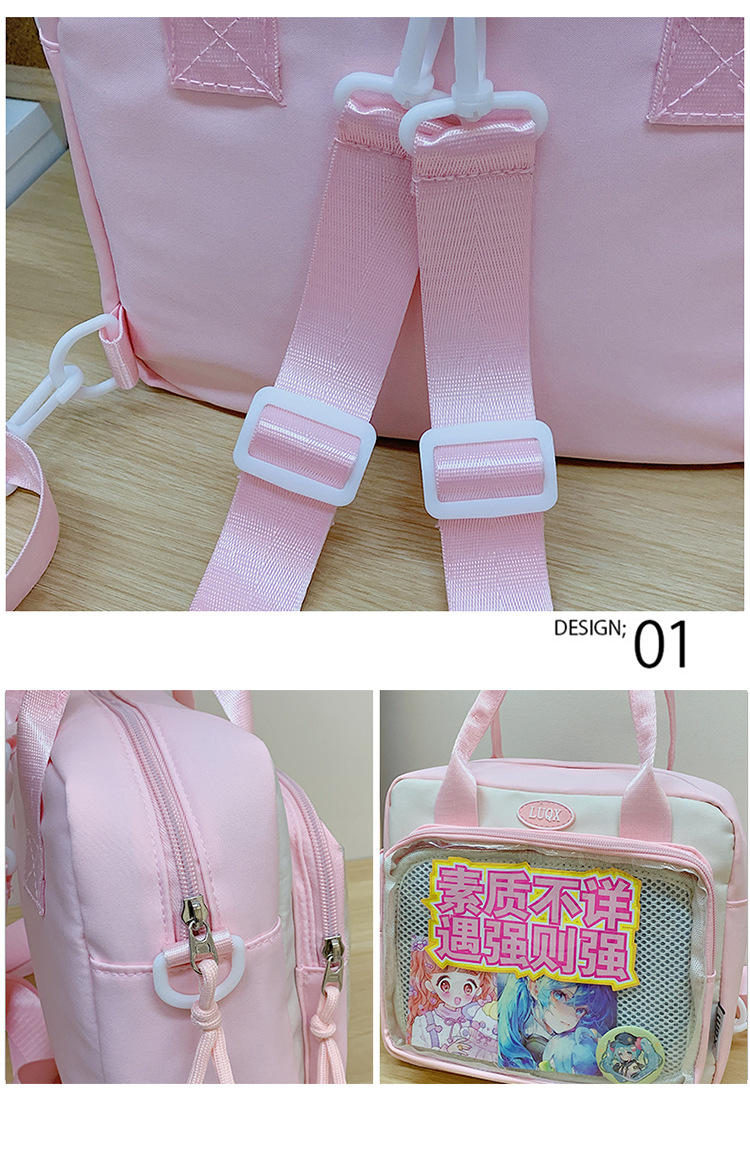 Cute and versatile pain bag, new large-capacity student commuting crossbody bag, Korean version hand-held transparent single-shoulder bag for women wholesale undefined