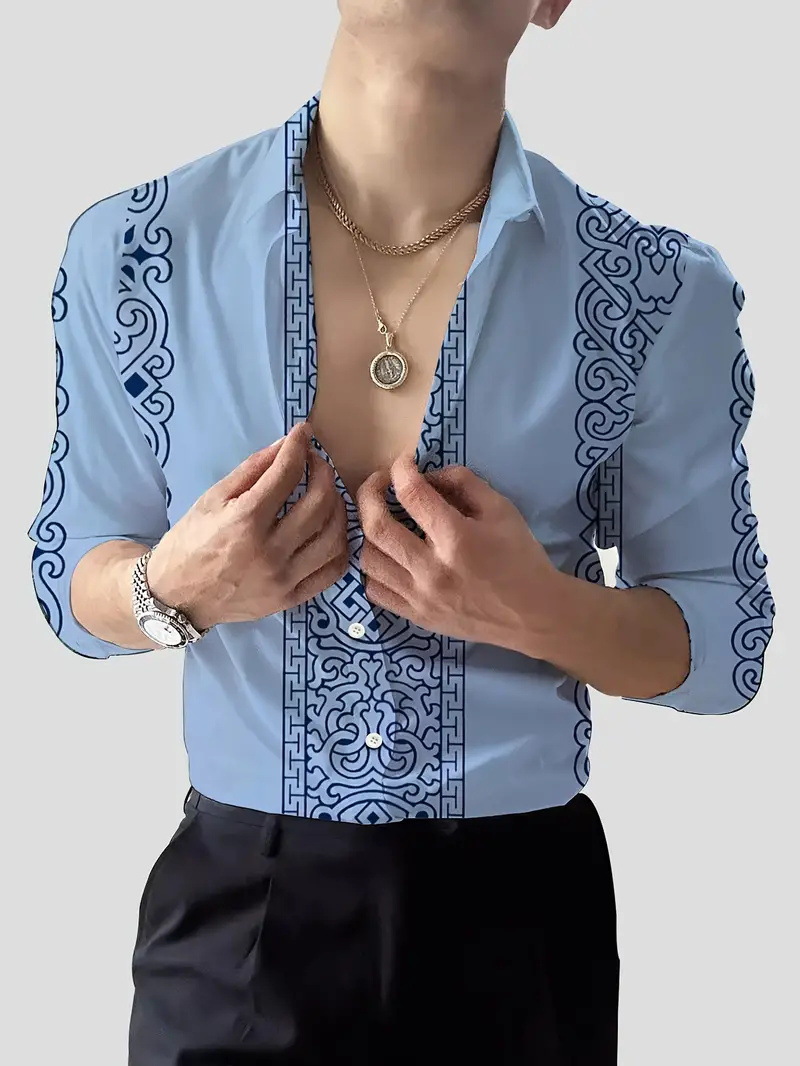 2025 nuevo estilo Amazon comercio exterior casual transfronterizo tendencia de moda salvaje camisa de manga larga de alta calidad MB12