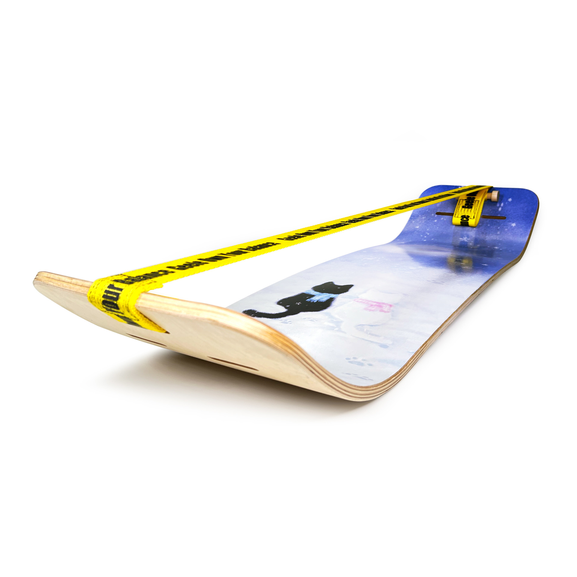 Walking Flat Belt Double Flat Belt Yoga Balance Board Pilates Fitness Practice Simulation Surfing Ski Training Board Practice Board