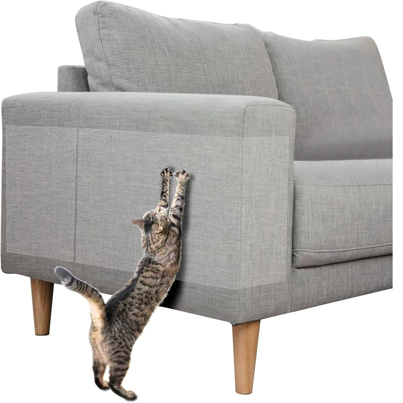 Трансграничная Защитная Наклейка для дивана Анти-кошачьи царапины Прозрачная клейкая наклейка Товары для домашних животных Игрушка для кошек Кошка Забавная мебель Защитная наклейка