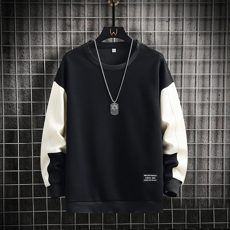 T-shirt à manches longues, col rond, pull décontracté et polyvalent pour homme, collection printemps-automne 2025_voghion.com