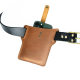 Cross-border Retro Crazy Horse Leather Men's Mobile Phone Bag Outdoor Portable Waist Hanging Mobile Phone Leather Waist Bag Mobile Phone Protective Cover