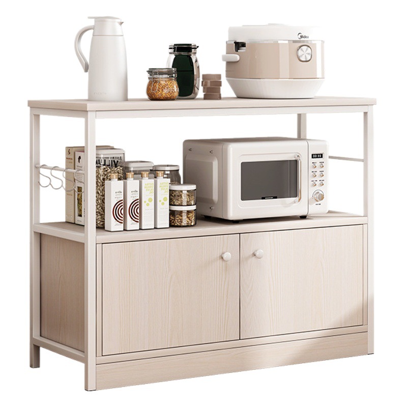 Cocina piso multi-capa vestidor rack de almacenamiento Hogar Moderno minimalista sala de estar pared gabinete de almacenamiento rack de microondas