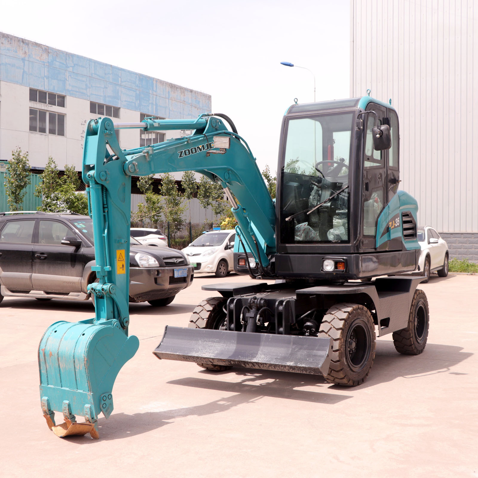 农林种植 工地施工 挖土沟 小型轮式挖掘机 新款35轮胎式挖掘机