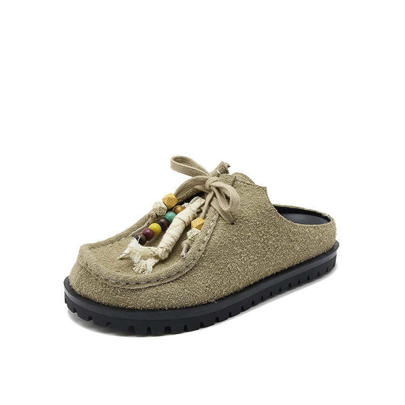 Cowhide Version 2025 Spring Autumn New European And American Kangaroo Women's Retro Casual Sports Style_vogvips.com