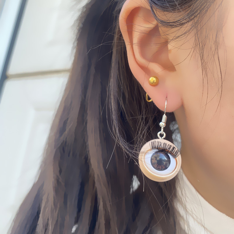 15g Weight Drop Earrings Classification Wholesale Jewelry 1 Pair Exaggerated Novelty Eye Plastic Drop Earrings