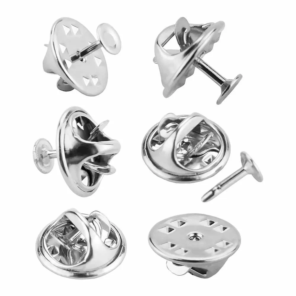Проволочная булавка-брошь из стерлингового серебра с бабочкой, база buckle clip pin DIY handmade Amazon invisible button 2024 новый стиль