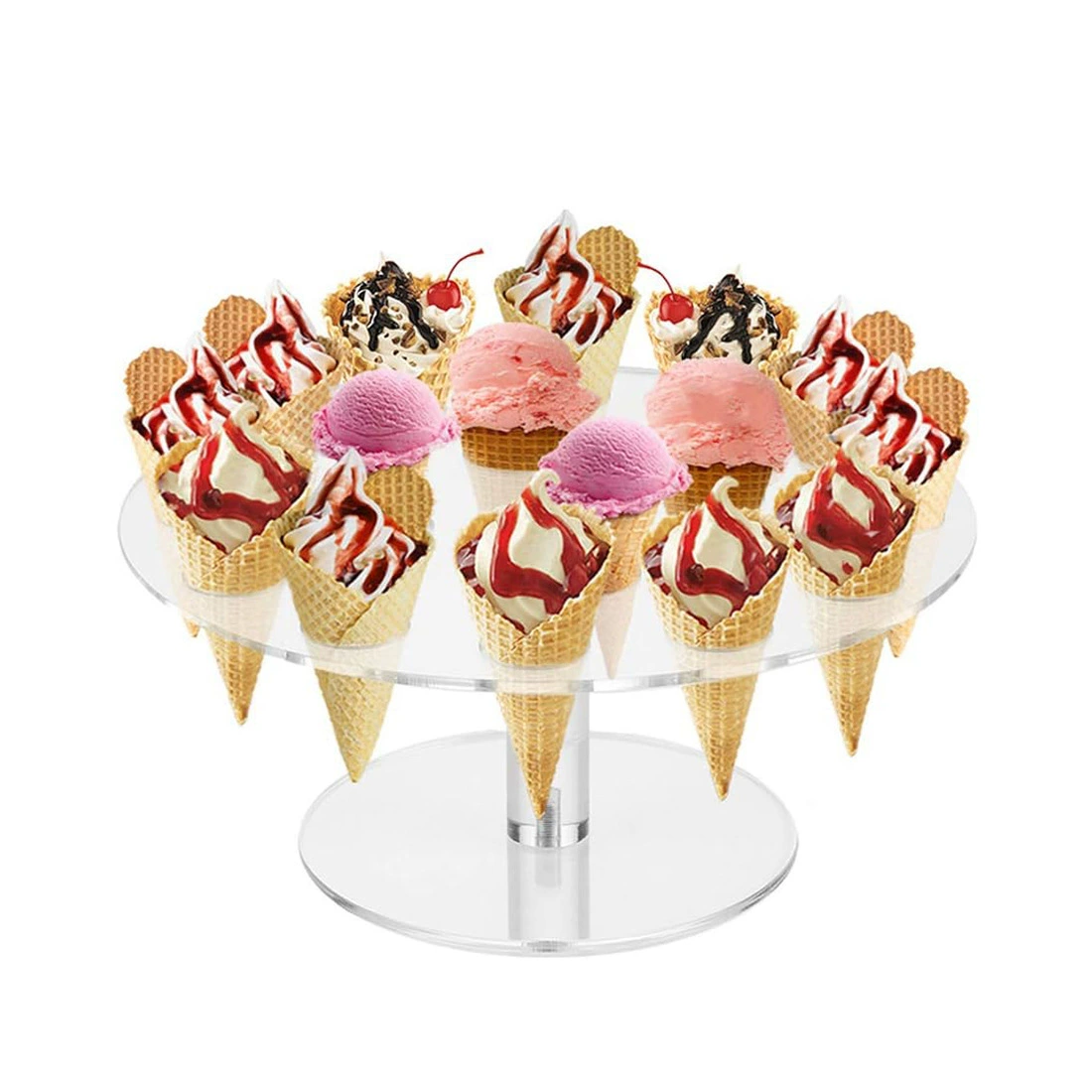 16 лунок акриловая прозрачная подставка для мороженого хрустящий держатель держатель держатель для яйца подставка для попкорна