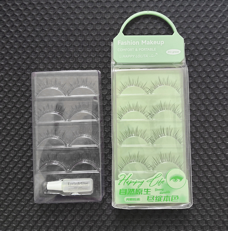 LMLTOP comic Big Eye False eyelash 4-pair set Whole cluster one-piece eyelash with glue LLT26 undefined