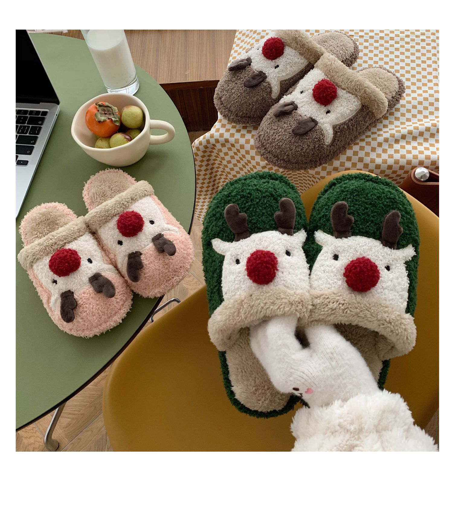 Women's Cute Cartoon Round Toe Cotton Slippers display picture 2