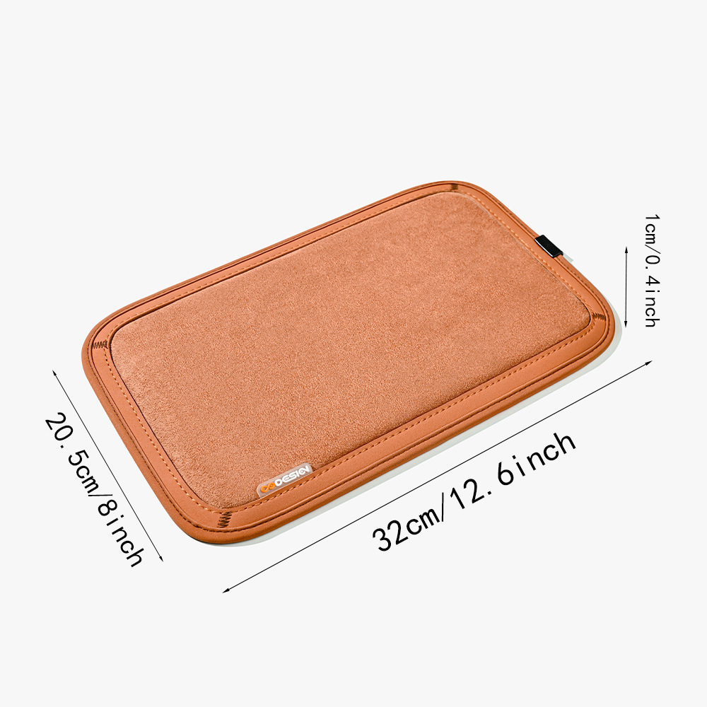 Car Armrest Pad Faux Leather Comfortable High Elastic Sponge Elbow Support