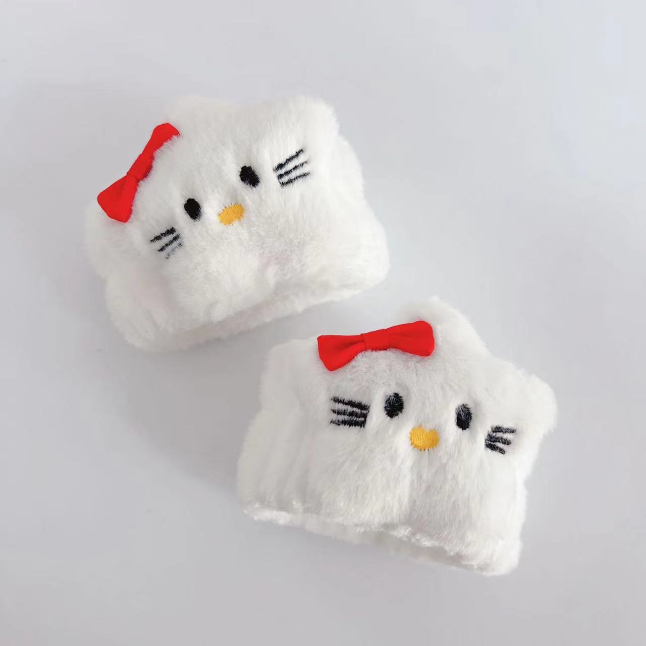 흰색 빨간색 별 손목 [오각별 1개]