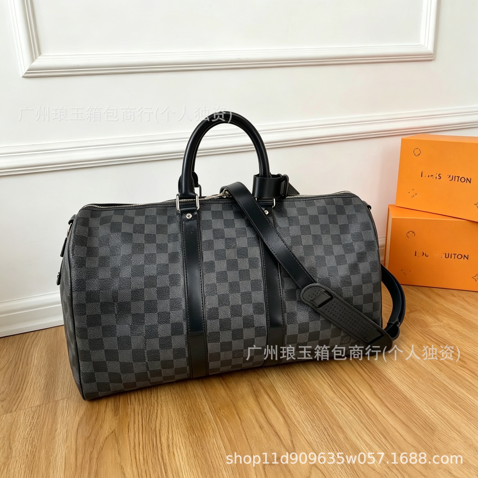 Louis Vuitton Keepall Bandouliere 55 Damier Graphite