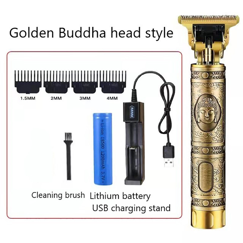 Hair clipper, beauty electric push cutter, electric dragon and phoenix electric razor, metal Buddha head knife, light carving pet hair dryer