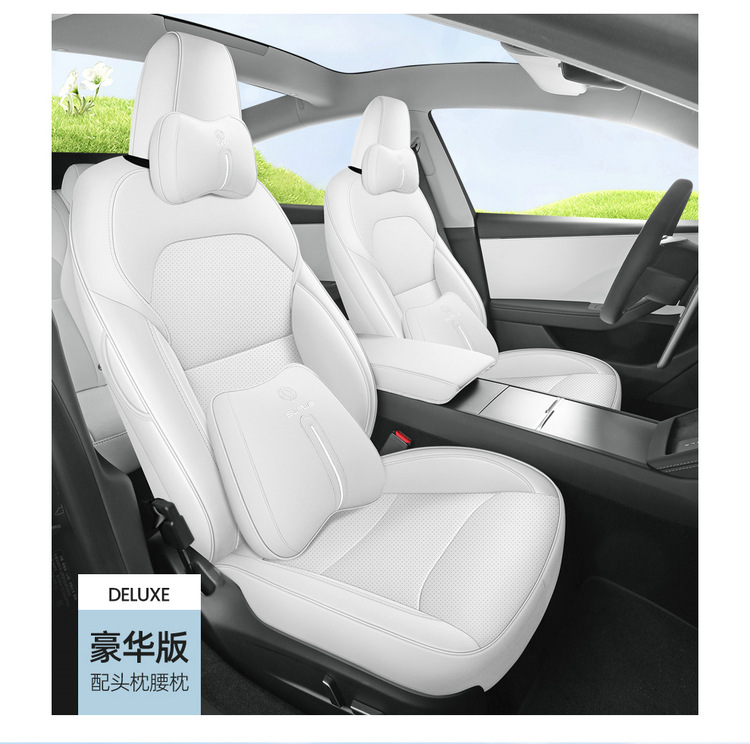 25 New Tesla Model Y Special Car Models with Five-Seater Full Leather Seat Cushions and All-Season Full-Cover Seat Covers