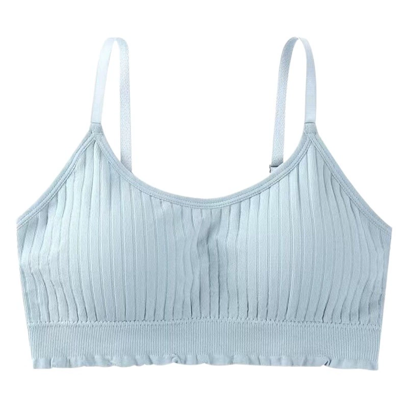 Нижнее белье для девочек Нижнее белье для студентов без стальных колец Бюстгальтер пуш-ап для студентов средней школы с защитой от провисания Тонкий жилет для развития