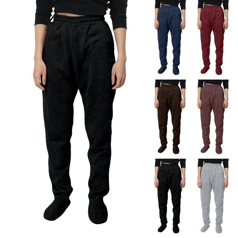 European and American Amazon Women's Autumn and Winter Solid Color Home Indoor Sports Casual Long Pants Sweatpants with Pockets European and American Amazon Women's Autumn and Winter Solid Color Home Indoor Sports Casual Long Pants Sweatpants with Pockets
