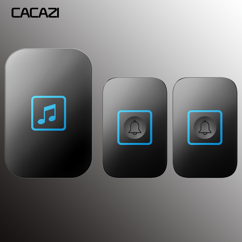 触摸无线门铃家用遥控数码门铃老人呼叫器调音量选铃叮咚提醒门铃