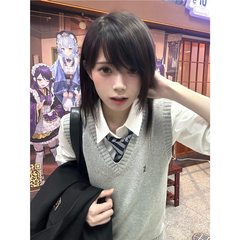 水原中/JKベストオリジナル正規版日系学院ニットセーターチョッキ女子校提供感秋冬畳