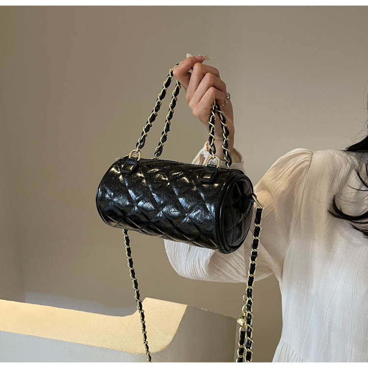 Piccola borsa a mano per donna 2024 nuova borsa a tracolla monospalla alla moda e alla moda, piccolo stile profumato, semplice_voghion.com