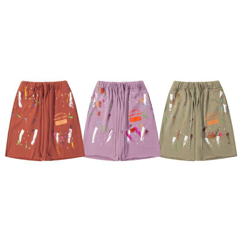 The Same Summer Trendy Brand Los Angeles Gallery Dept Designed Splash-Dot Shorts for Men and Women