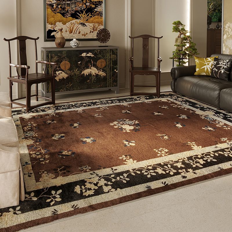 Vintage-Teppich im nordischen Boho-Stil fürs Wohnzimmer, fleckenabweisend, pflegeleicht, Mid-Century-Stil, passend für Sofa und Couchtisch, rutschfest, hochwertig_voghion.com