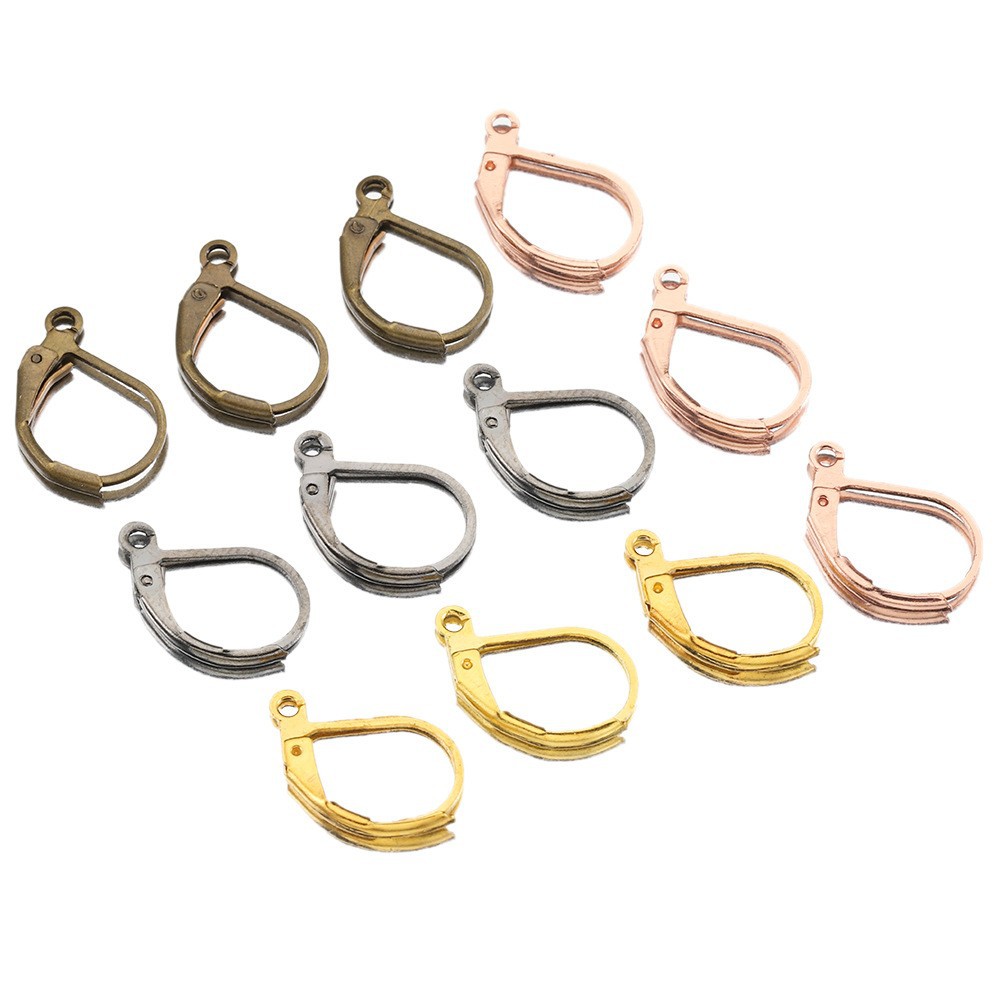 D-shaped ear buckle French ear hook DIY handmade earrings earrings jewelry accessories metal French hook semicircle ear clip