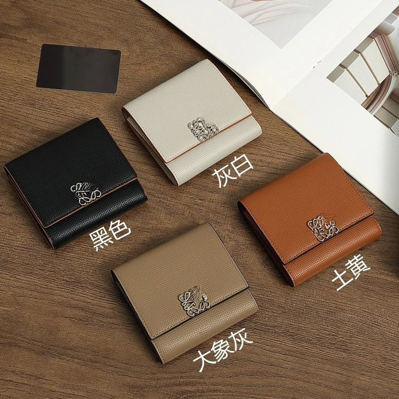 New Luojia Cowhide Foldableing Coin Purse Card Holder 70% off Large Banknote Holder Palm Print Cowhide Clutch Bag Same Style for Men and Women