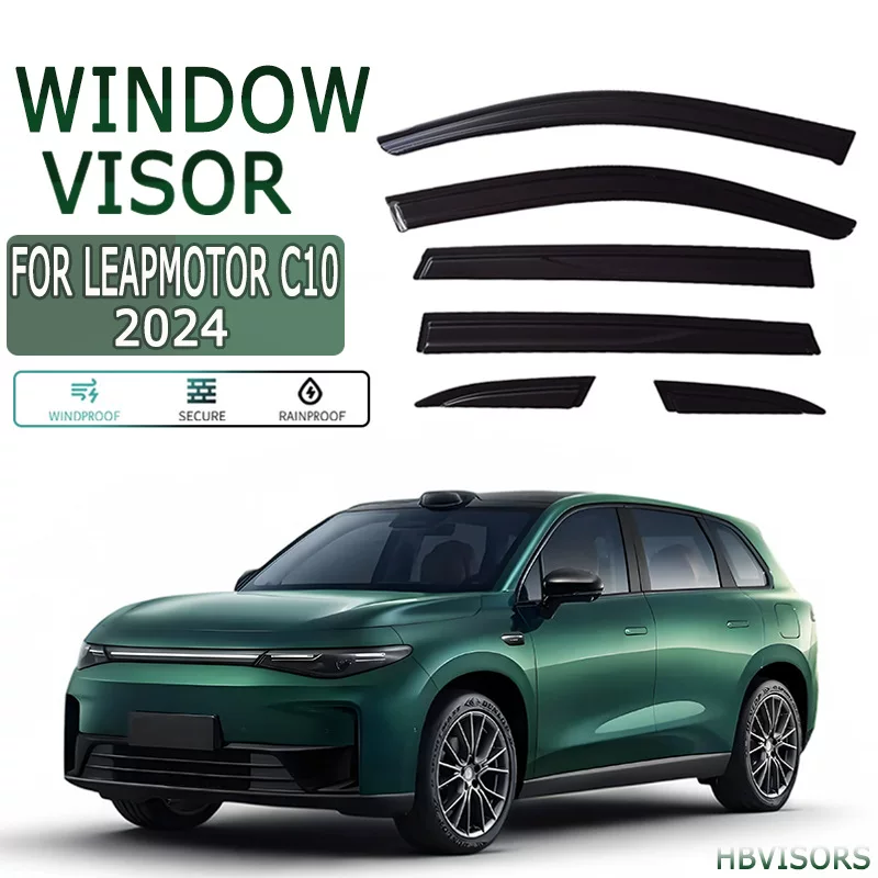 Подходит для LEAPMOTOR C10 Sunny Rain Rain Browsing Rain Black Warrior Window Visor