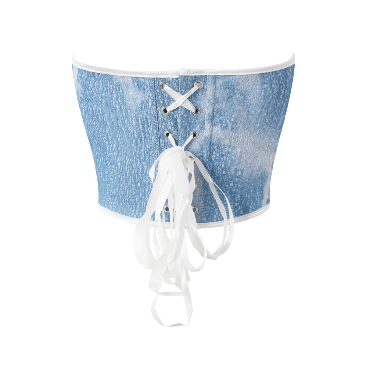 Azul sexy pectoral cintura de cintura plástico ropa de venta rápida temu comercio electrónico transfronterizo suministro de productos