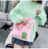 Linen bag for elementary school students for leisure, cartoon cute dinosaur, phone bag, 2023 collection, new collection, Korean style