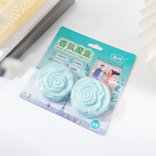 Fragrance magic box car solid aromatherapy box household toilet anti-mold, anti-mite, anti-moth and anti-odor air freshener