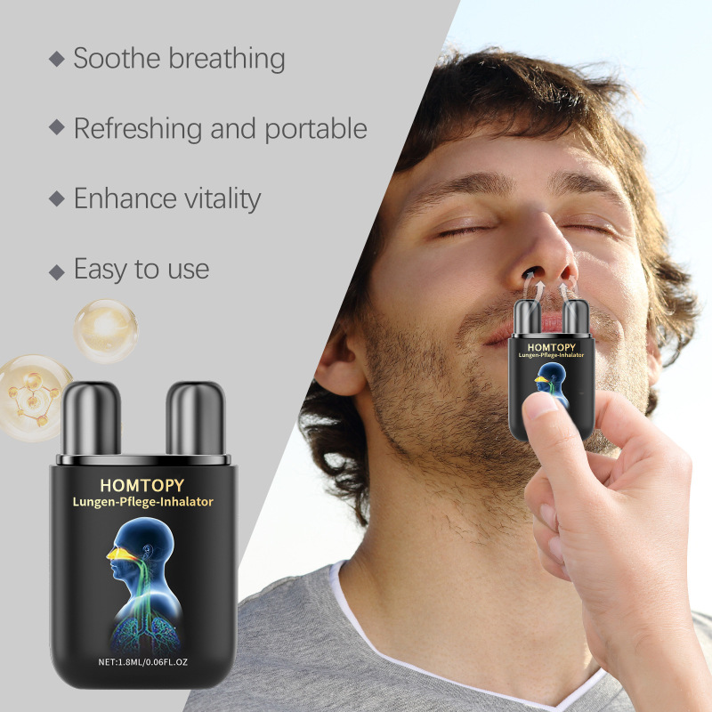 HOMTOPY ハーブ鼻吸入器 優しいハーブで鼻を和らげ、体を快適にし、フレッシュエッセンスケア|undefined