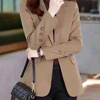 Весна 2025 новый женский блейзер slim-fit маленький костюм slim версия миниатюрный элегантный топ премиум-класса