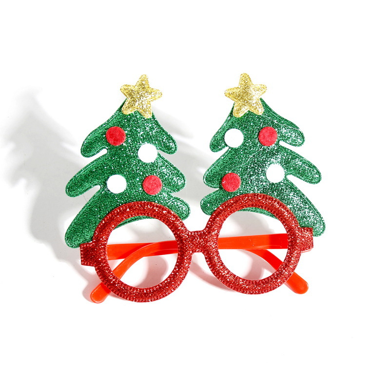 Explosiones transfronterizas de decoraciones de Navidad gafas para adultos niños regalos de Navidad festivos marcos de gafas al por mayor