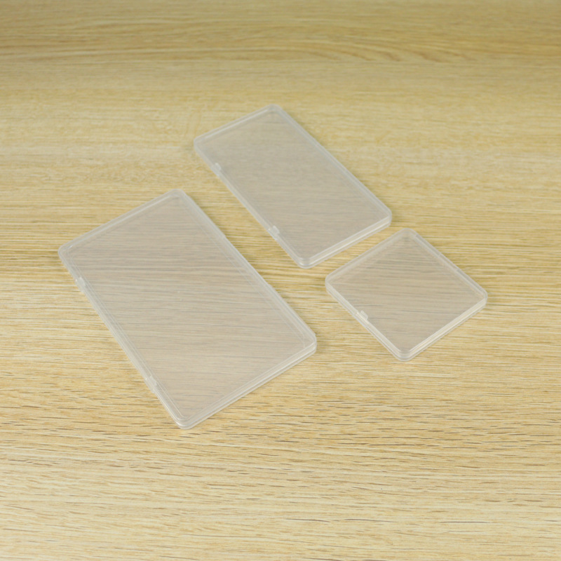 Flat Box Small Box Plastic Box Accessories Box Fish Hook Transparent Rectangular Digital Parts Art Paint Storage Box