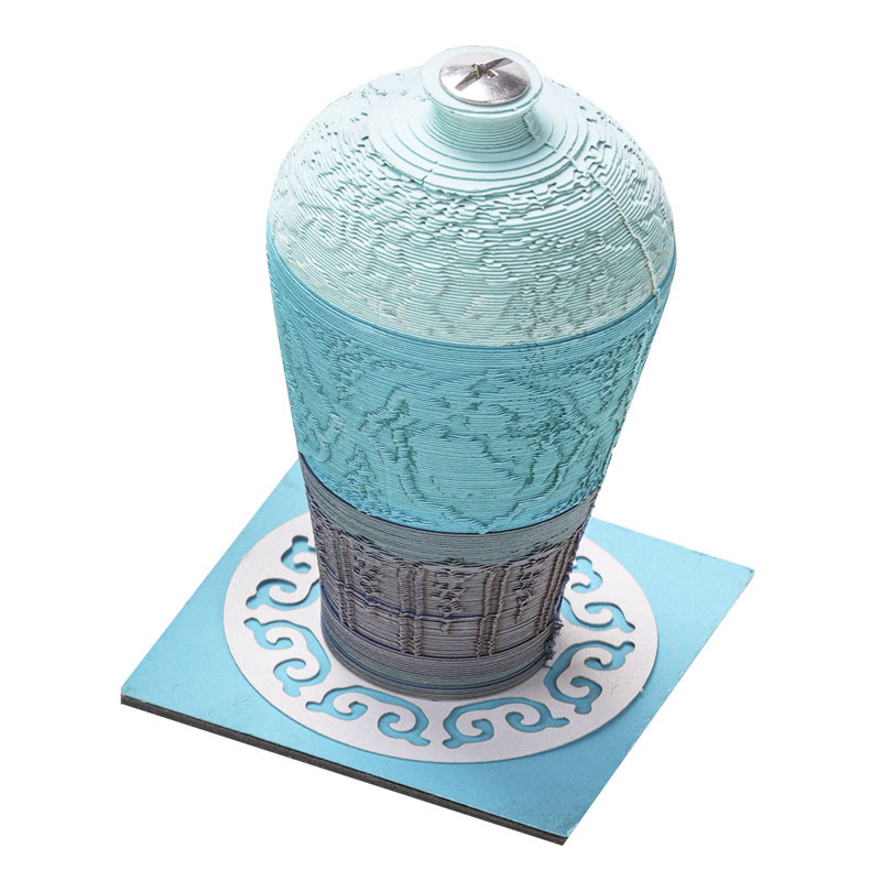 3d紙彫刻四愛図梅瓶立体便箋自国風芸術品高颜値便利貼り手裂台カレンダー|undefined