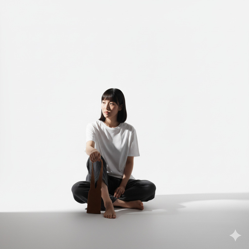 Suitable for All Series of Mobile Phones, Knitted Bag with Pleated Aesthetic, 3D Knitted Iphonepocket Mobile Phone Bag and Mobile Phone Case