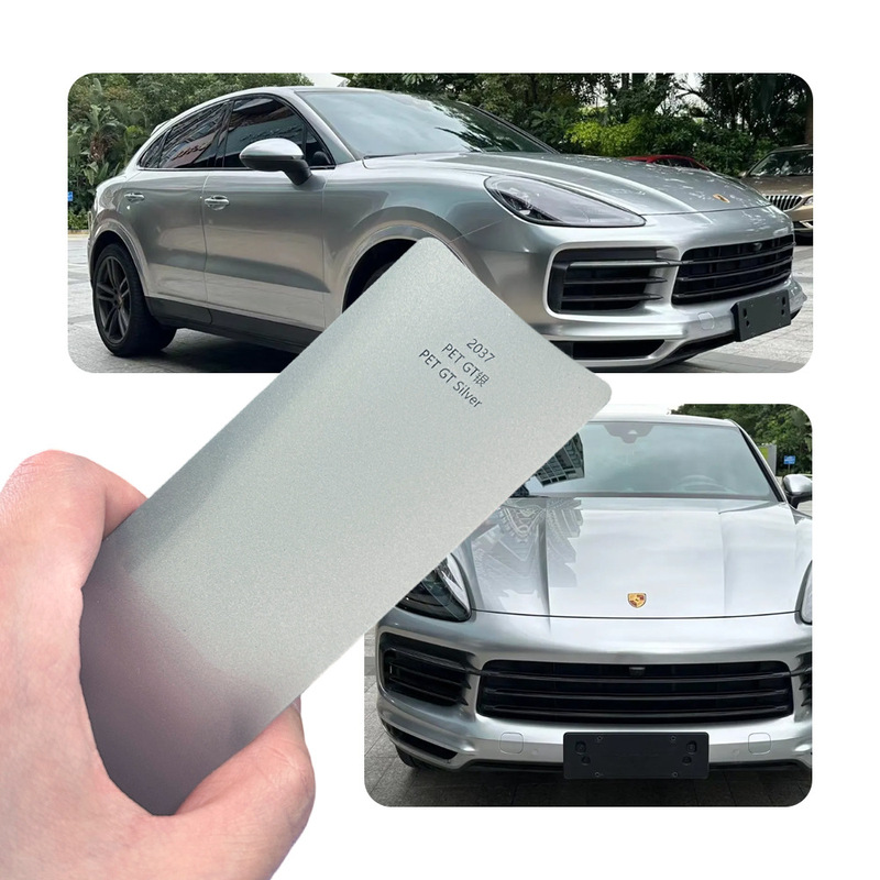 国境を越えた卸売車 PET オリジナルカラーシリーズ GT シルバー変色ペイント保護フィルム全車変色ステッカー|undefined